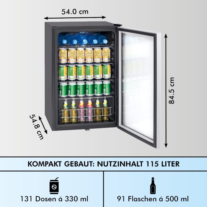 Glastürkühlschrank - Getränkekühlschränke mit Glastür